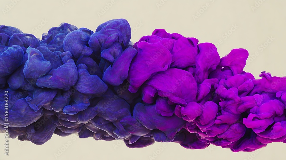 Obraz premium Abstract ink blending