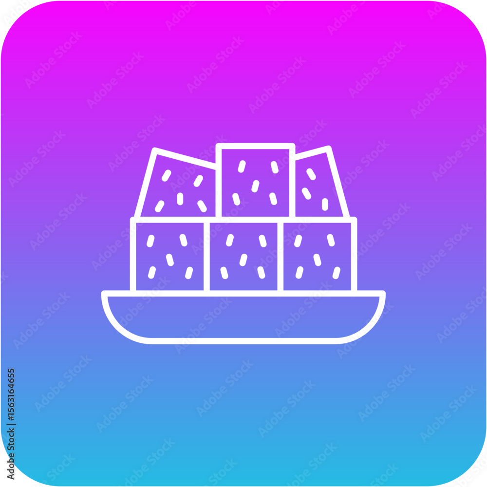 Fototapeta premium Tofu Icon