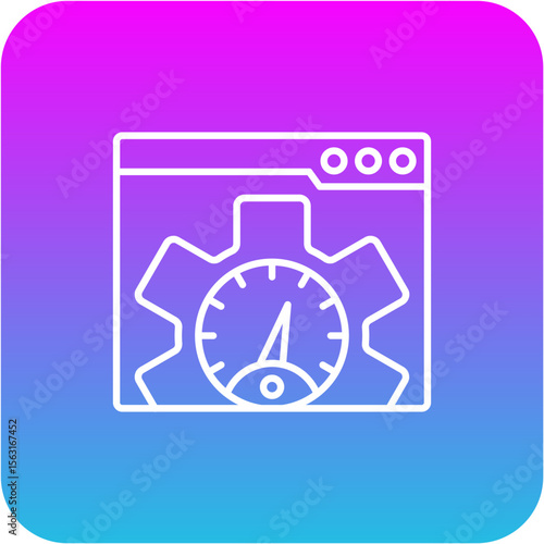 Web speed test Icon