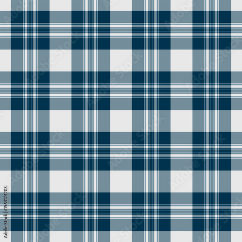 Straight fabric plaid textile, veil background pattern texture. Lined tartan vector seamless check in cyan and pastel colors.