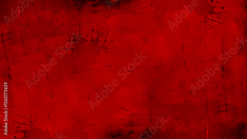 Red colored wall texture background with textures of different red shades. Vector illustration.