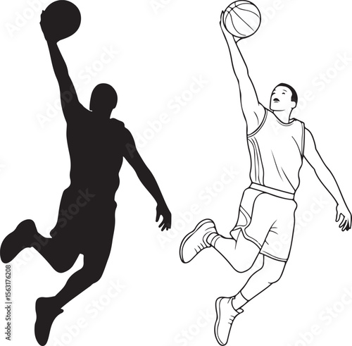 Basketball Player Silhouette Bundle – Slam Dunk SVG Clipart

Basketball Action Silhouettes – Digital Sports Vector Set

Hoop & Dunk Silhouette Design – SVG PNG for Cricut & Shirts

Basketball Silhouet