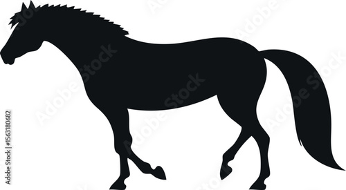 Appaloosa horse silhouette illustration