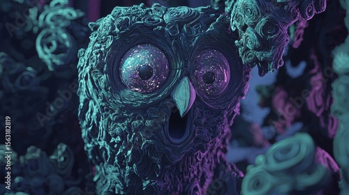 Wallpaper Mural Cosmic Owl T-Shirt Illustration Torontodigital.ca