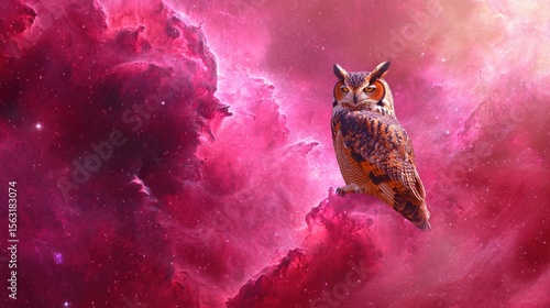 Wallpaper Mural Cosmic Owl T-Shirt Illustration Torontodigital.ca