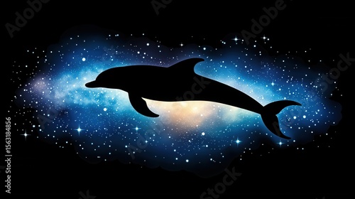 Wallpaper Mural Galaxy Dolphin T-Shirt Design Torontodigital.ca