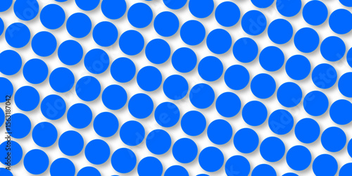 Seamless pattern of blue polka dots with transparent background. suit Kurt digital design motif colorful wallpaper illustration, traditional design. wall decorated blue mosaic tiles texture background