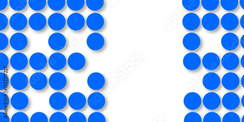 Seamless pattern of blue polka dots with transparent background. suit Kurt digital design motif colorful wallpaper illustration, traditional design. wall decorated blue mosaic tiles texture background