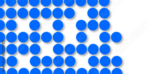 Seamless pattern of blue polka dots with transparent background. suit Kurt digital design motif colorful wallpaper illustration, traditional design. wall decorated blue mosaic tiles texture background