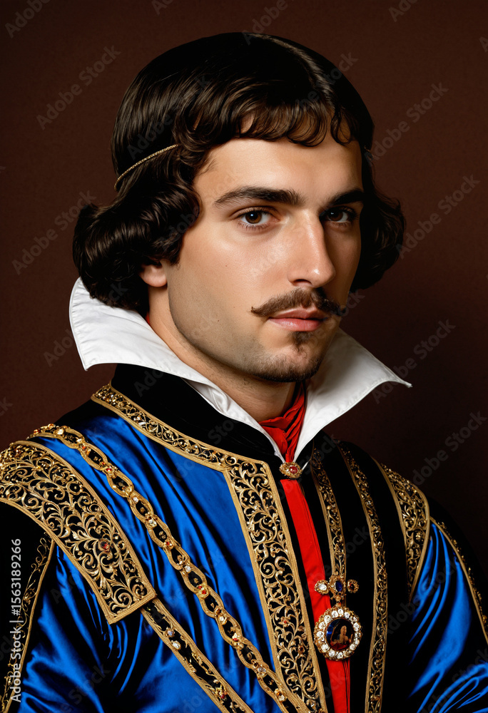 Obraz premium Gian Galeazzo House of Visconti Duke of Milan 1395 artistic interpretation