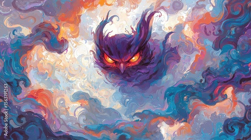 Wallpaper Mural Nebula Owl T-Shirt Illustration Torontodigital.ca