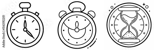 Toaster Coloring Book Page - Outline Vector Line Art