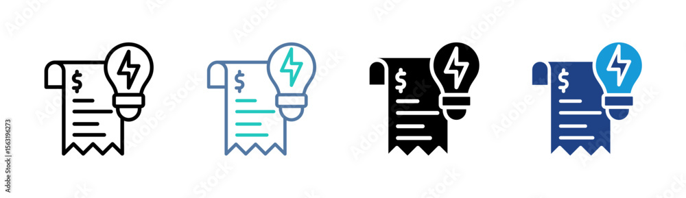 Electrical Bill Icon Electrical Bill Icon