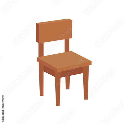 chair emoji symbol sign icon vector illustration furniture
