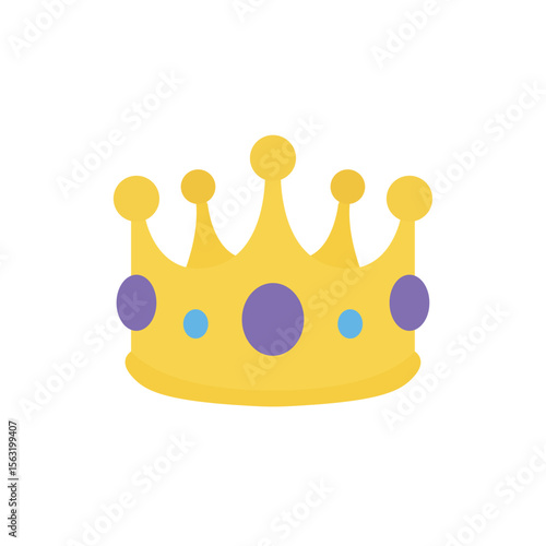 crown royal king princess prince queen emoji symbol sign icon vector illustration