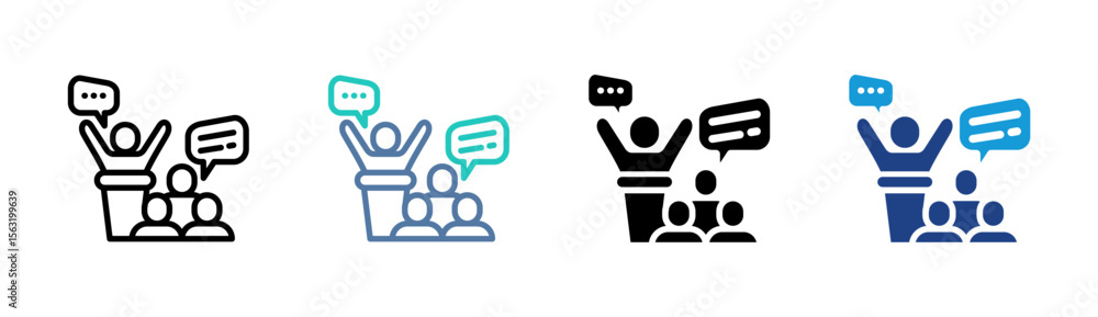 Fototapeta premium Discourse Icon