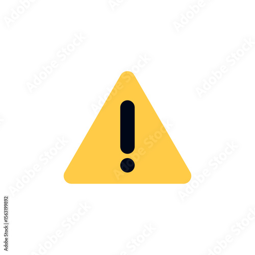 warning sign yellow exclamation mark emoji symbol sign icon vector illustration