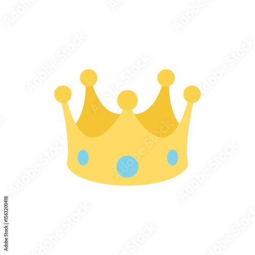 crown royal king princess prince queen emoji symbol sign icon vector illustration