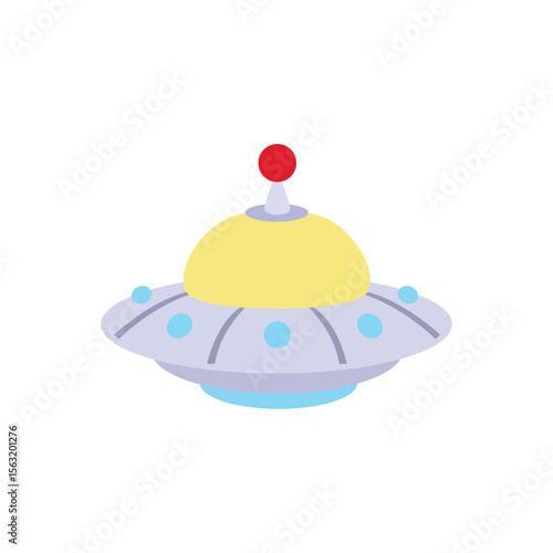 ufo alien flying saucer emoji symbol sign icon vector illustration