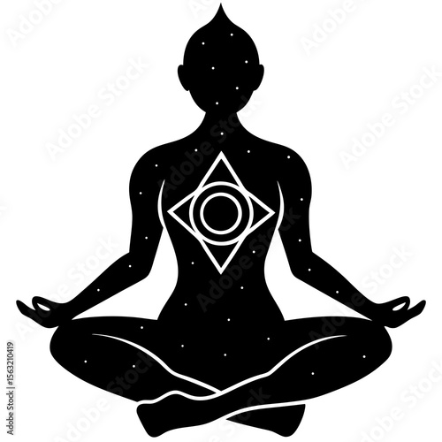 Chakra Pose Silhouette