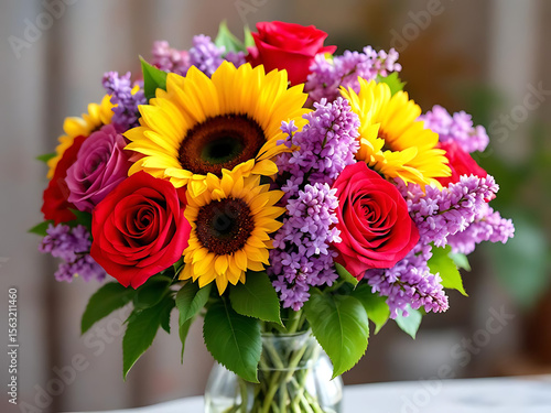 Wallpaper Mural Colorful Floral Arrangements and Bouquets for Decoration and Design Torontodigital.ca