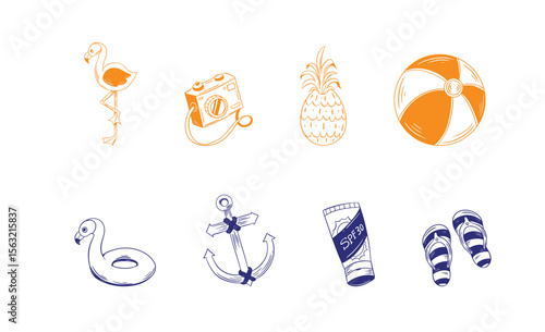 Sunny Adventure: Summer Season & Nature Elements Pack