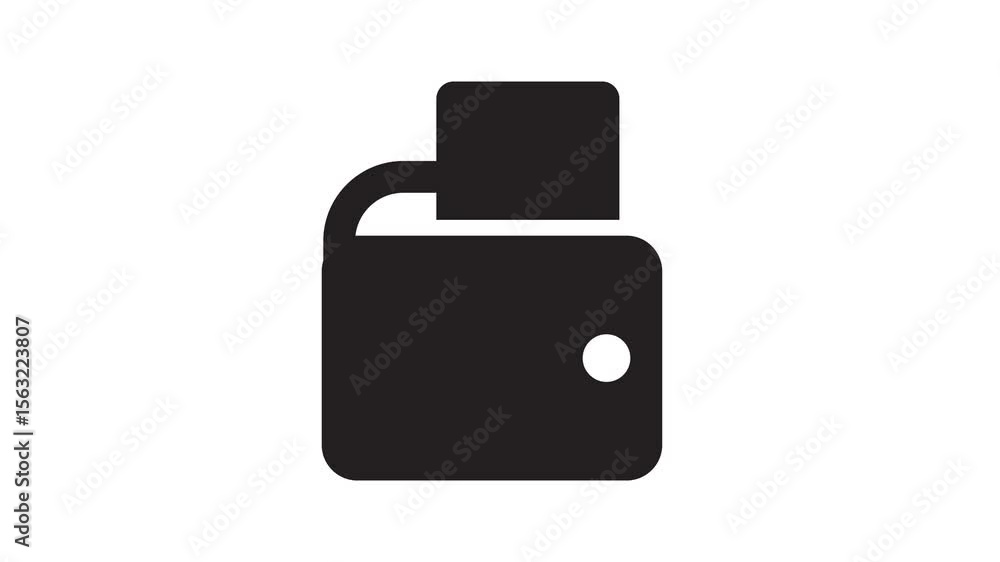 Simple and clean animation of a wallet icon, ideal for projects related to finance, digital payments, e-commerce, or mobile applications. Suitable for websites, presentations, or explainer videos. Simple and clean animation of a wallet icon, ideal for projects related to finance, digital payments, e-commerce, or mobile applications. Suitable for websites, presentations, or explainer videos.