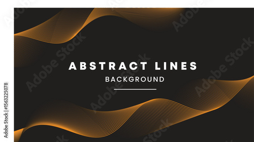 dark theme layered waveform abstract design template background