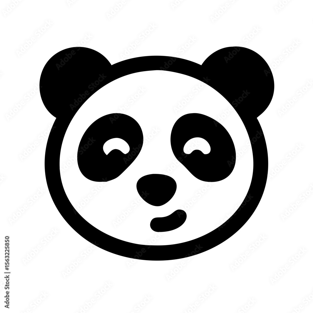 panda face vector illustration panda face vector illustration