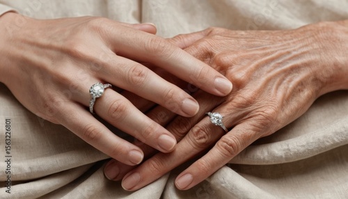 A Touching Moment Between Generations Capturing Precious Bonds Together