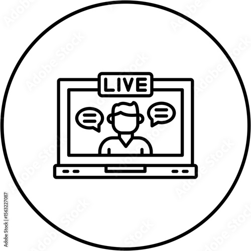 Live streaming Icon