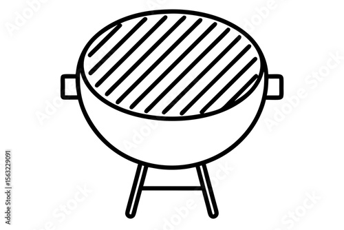 Grill silhouette vector illustration