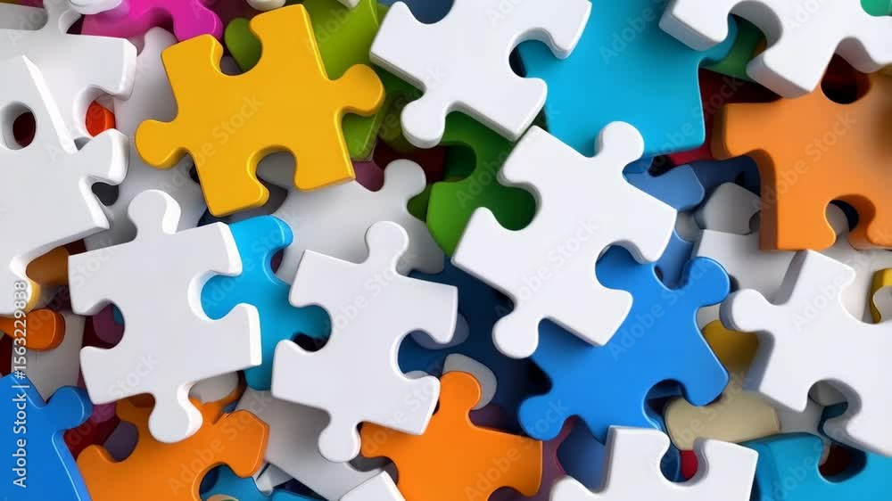 Pile of colorful jigsaw puzzle pieces scattered randomly, representing teamwork and problem-solving. Pile of colorful jigsaw puzzle pieces scattered randomly, representing teamwork and problem-solving.