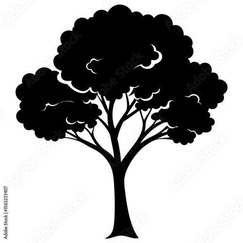 vector tree silhouette