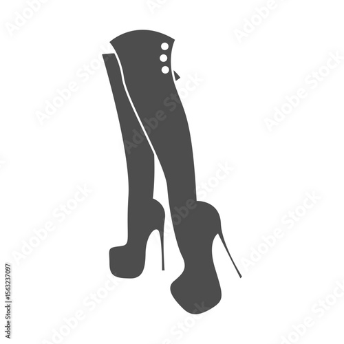 High heels logo icon