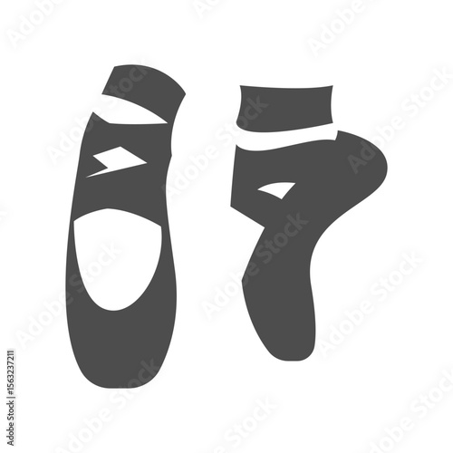 Ballet shoes logo icon