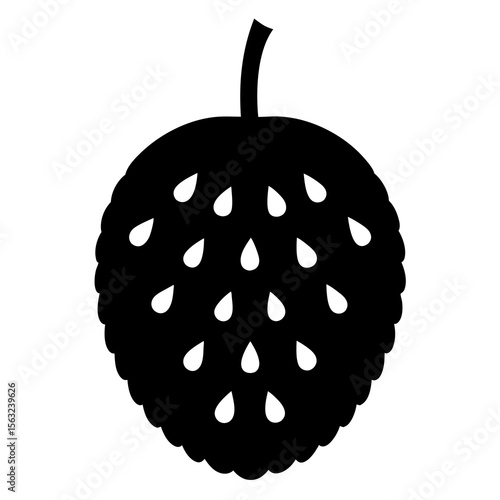 soursop isolated on white background