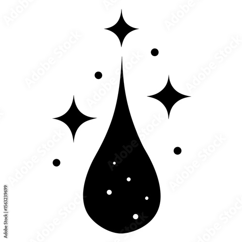 black and white sparkling water