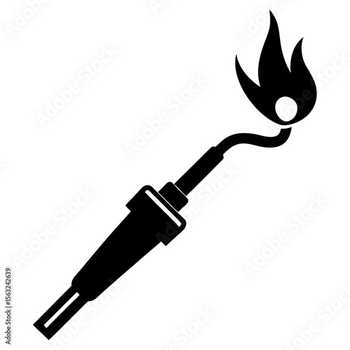 Welding Torch Silhouette