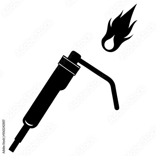Welding Torch Silhouette