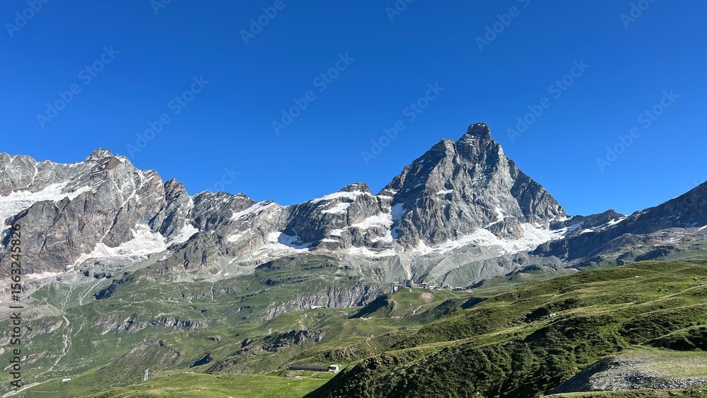 Fototapeta premium lago, montagna, acqua, paesaggio, natura, foresta, cielo, alberi, neve, cascata, fiume, pozze, viaggiare, rocce, alpi, veduta, scenico, Aosta, Cervinia, Cervino, Gollet, Cime Bianche, Funivia, Zermat,