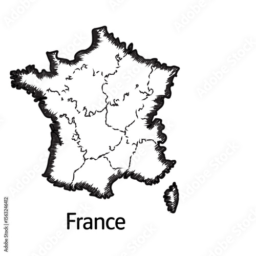 Premium Vector Collection of Elegant France Map Silhouette Icons for Travel and Design Projects