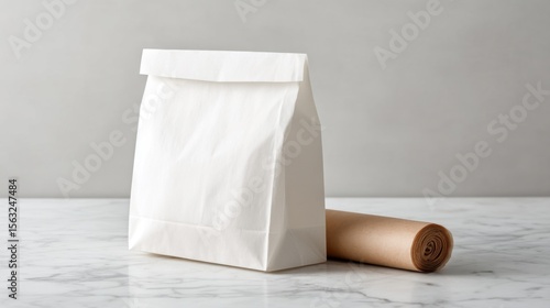 Bakery bag white paper