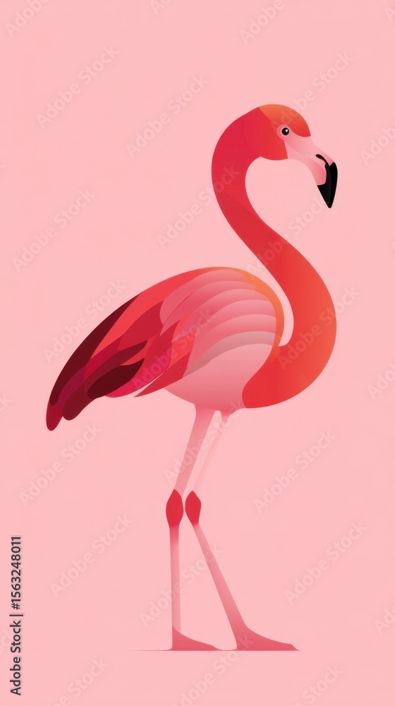 Fototapeta premium Inflatable flamingo pool float