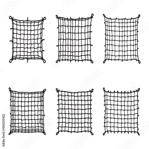 Vector Illustration Crop Protection Nets Plant Protection Farming Design