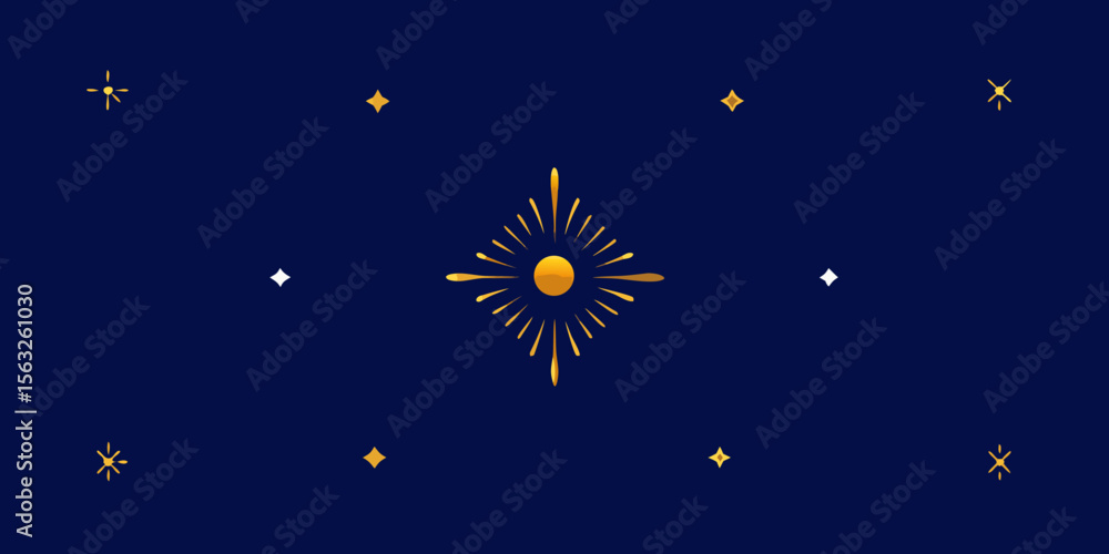 Fototapeta premium Bright fireworks illuminate the night sky, a vibrant vector illustration of a festive celebration with colorful bursts and shining stars