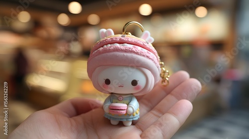 Cute toy keychain, macaron color