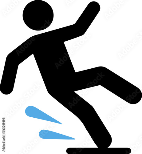 미끄럼주의 아이콘