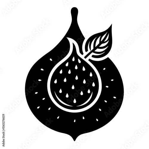 vector illustration of an apple with drops