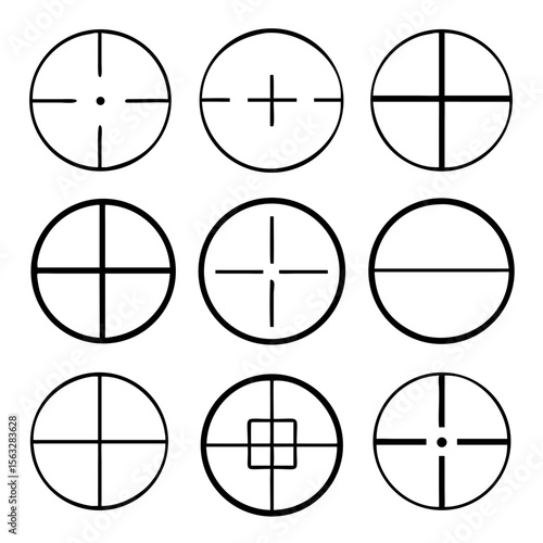 Sights collection vector
